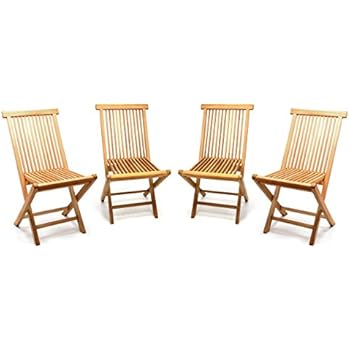 Terrasse Oder Garten Teak Holz Fur Balkon Gartenstuhl Klappbar Sam 6er Spar Set Klappstuhle Menorca Sidra Hospital