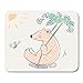 Produktbild HOTNING Gaming Mauspads Gaming Mouse Pad Animal Cute Bear in Swing Cartoon Baby Nursery Adorable 11.8"x 9.8" Decor Office Nonslip Rubber Backing Mousepad Mouse Mat