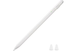 ANTIKA Stylus Pen, Active Stylus Pen Compatible para iOS y Android teléfonos, lápiz óptico Recargable con Pantalla táctil Dual, para Apple/Samsung Tablet, Blanco