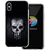 Produktbild dessana Totenköpfe transparente Silikon TPU Schutzhülle 0,7mm dünne Handy Tasche Soft Case für Apple iPhone X Schädel Horror