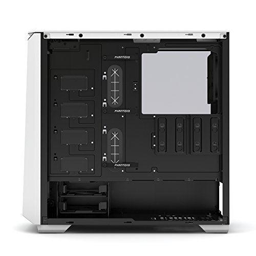 Phanteks Midi-Tower PC-Caja P400S Blanco 2 vorinstallierte Ventilador  para AIO Wasserk  hlung geeig