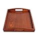 Produktbild Lozse Tablett mit Tee, Holz, Broiler, Tablett, rechteckig, Fach