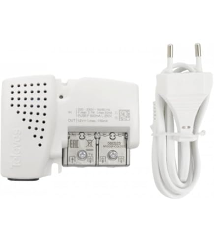 Amplificatore Segnale TV Metronic | FM/VHF/UHF | Con Filtro 5G | 2 Uscite | Regolabile 24dB - Foto 1