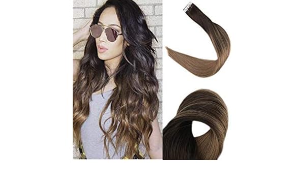 Buy 24 Inch 2 8 Fshine 24 Real Hair Tape In Extensions Ombre