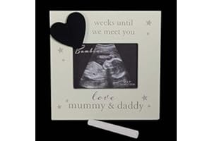 WIDDLE CELEBRATIONS Weeks until we meet you Love Mummy and Daddy Baby's Scan Photo Frame 1392