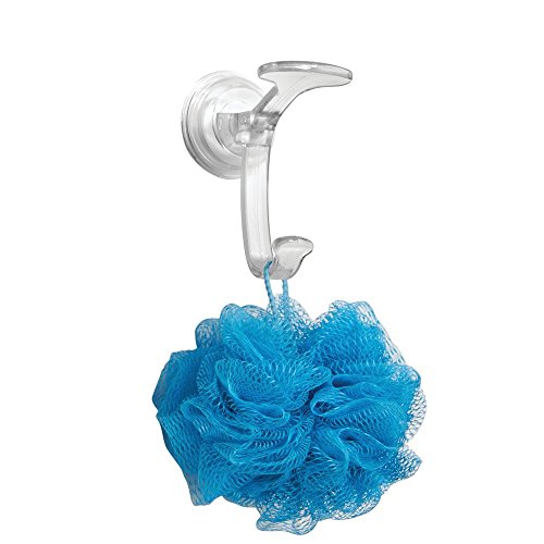 InterDesign Power Lock Aufbewahrungshaken mit Saugnapf für Bad, WC, Badewanne, Dusche – Durchsichtig - 3