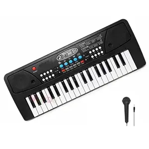 VikriDa 37 Key Piano Keyboard Toy with DC Power Option, Recording and Mic