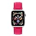 Produktbild kashyk Uhrenarmband kompatibel mit für Apple Watch Armbänder 44mm 42mm 40mm 38mm,Soft Silikon Verstellbares Ersatz Uhrenarmband Straps Silikon Uhrenarmband Series 4/3/2/1 (Pink)