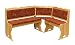 Produktbild Eckbank Kiefer massiv Vollholz natur Junco 244 - Abmessung 85 x 147 x 107 cm