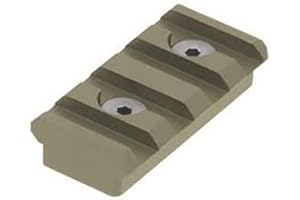 UTG PRO 4 Slot Keymod Picatinny Rail Section-FDE Cerakote