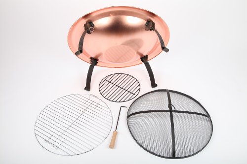 point-garden Feuerschale 74cm Garten-Grill Kupfer - 8