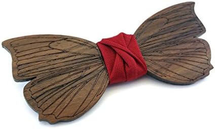 GIGETTO Woman's Wooden Bow Tie, Handmade, Wood Bowtie, Wedding, Party, Girl Fashion. Gift Box. Limited Edition "DREAMS"