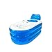 Produktbild i-Shop faltbares stabiles Spa, aufblasbare Badewanne mit elektrischer Luftpumpe für Erwachsene, in blau
