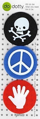 KJOMIZO - Motif Dottys im 3 Set - 1 - Skull/Peace/Hand