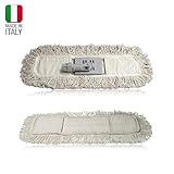 Balai à franges 40 cm. Balai en coton + remplacement. Attaque universelle pour n'importe quelle poignée. Balai de parquet, balai de poussière.