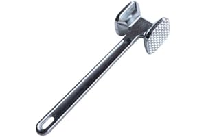 OFKPO Marteau à Viande, Attendrisseur de Viande Marteau à Viande Double Côtés en Alliage D'aluminium, Durable Outils de Cuisine