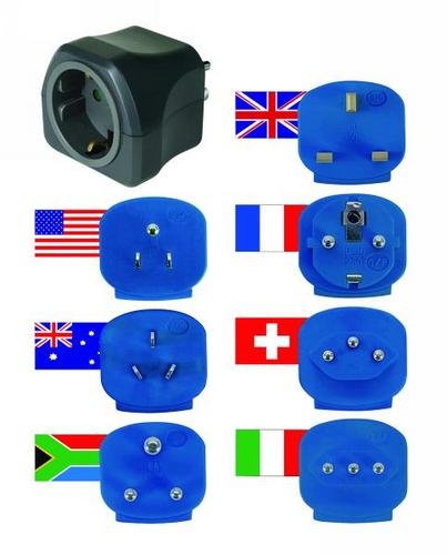 Preisvergleich Produktbild Reisestecker-Set BRENNENSTUHL, Max.Belastung 250V 16A