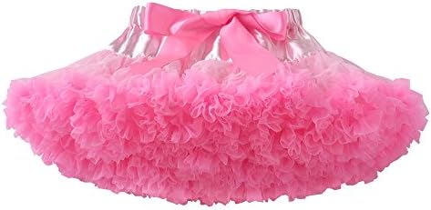 Fadirew8482; Girls Stitching-Color Dancewear Ribbon Wave Tutu Pettiskirts Layered Ruffle Tulle Ballet Dance Skirt Pageant Dress, Age 0-15 Years