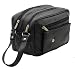 Produktbild StarHide Herren Echtleder Waschbeutel Reisetasche Wochenendtasche Übernachtungstasche Turntasche Toilettenbeutel (Schwarz) - 515