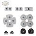 Produktbild 2 Packs PS4 Controller Tasten, ENDARK Satz Ersatzteile leitfähige Gummi-Tasten Pad Repair Kit für PS4 Playstation 4 Controller Gamepad (2 Packs)