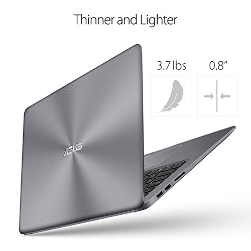 ASUS VivoBook Slim S410UA-BV134T 14-Inch Laptop  Grey  -  Intel Core i5-8250U  8 GB RAM  512 GB SSD  Windows 10 