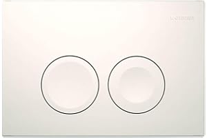 Geberit 115125115 Plaque de Commande Delta 25, Blanc Alpin