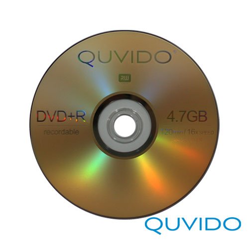 100 QUVIDO DVD+R 120Min 4.7GB 16x in Spindel // RiTEK - 2