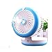 Produktbild Usv kleiner Lüfter Wiederaufladbare Kühlung Befeuchtungsventilator Student Schlafsaal Büro Sprüher Fan Mini-Bett mit Klimaanlage Ventilator (3 Farben optional) (12 * 9cm) ( Farbe : C )