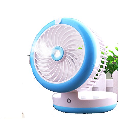 Preisvergleich Produktbild Usv kleiner Lüfter Wiederaufladbare Kühlung Befeuchtungsventilator Student Schlafsaal Büro Sprüher Fan Mini-Bett mit Klimaanlage Ventilator (3 Farben optional) (12 * 9cm) ( Farbe : C )