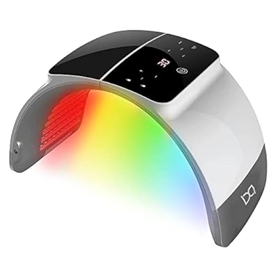 Bestqool Led Light Therapy - 6 Colors With Near Infrared Light Led Face Mask, Spa Salon Device