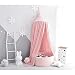 Produktbild Wonder Space Prinzessin Baldachin, 240cm Bett Kuppel Betthimmel Moskitonetz aus Baumwolle, Insektenschutz Bettvorhang Zelt fürs Innen Schlafzimmer Dekoration Baby Kinder Kinderzimme, Rosa