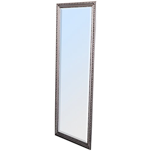 WANDSPIEGEL BAROCK SILBER ANTIK DESIGN SPIEGEL Stripe 160x60cm MIT HOLZRAHMEN - 2