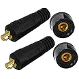 FIREWELD Welding Cable Joint Quick Connectors (Size : 10-25, Male & Female) Plug Adapter and Socket for Welding Machine (2 Pieces of Male & 2 Pieces of Female connector)