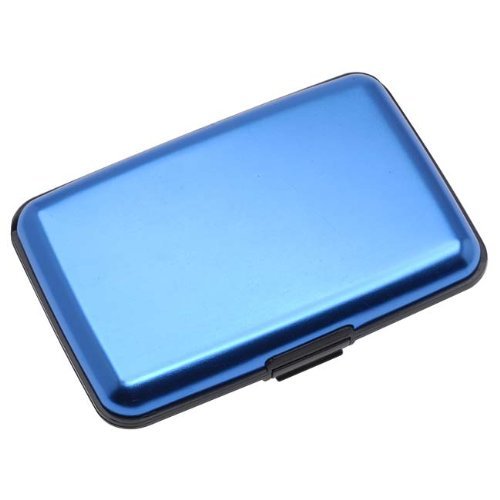 Preisvergleich Produktbild Hilai Aluminium Kreditkartenetui RFID-blockierender – Blau Farbe