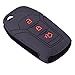 KMH Silicone Flip Key Cover 3 Button for New ford Fiesta/Aspire (Black with Red) RS.199.00