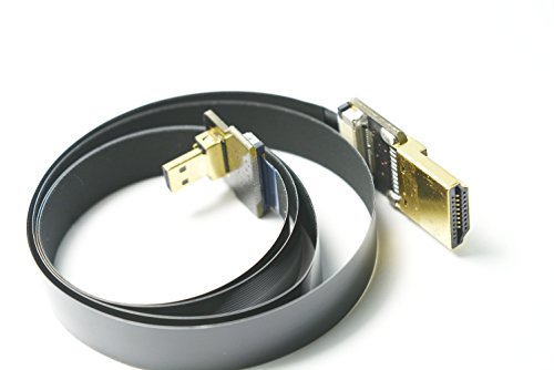 Neue schwarze FPV HDMI Kabel Micro Schnittstelle zu Standard-Schnittstelle für Gopro Sony A7RII A7SII A9 A6300 A6500 (eine umgekehrte Sockel A6000) 90 Grad DJI 30CM - 9