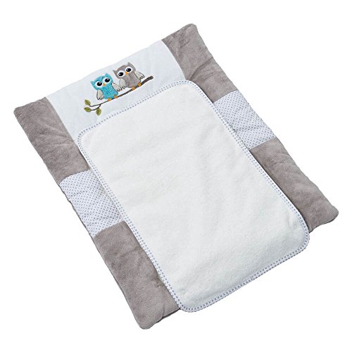 Preisvergleich Produktbild Bebe's Collection 332-74 Wickelunterlage klein Eulen-taupe, 55x70cm