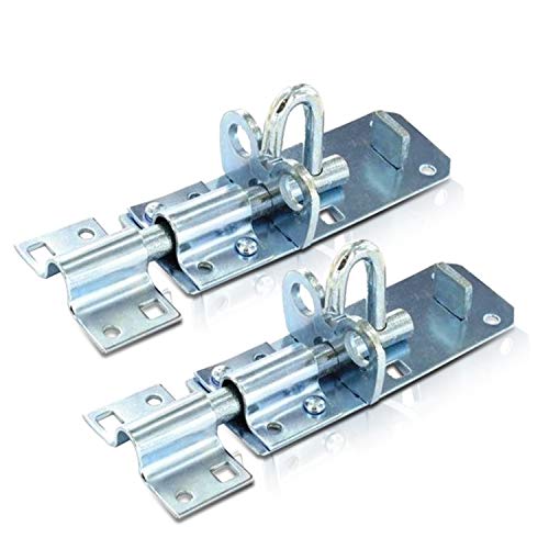 2 unidades y cobertizos resistente deslizante con cerradura cerrojo Ideal para uso con puertas, puertas y cobertizo puertas