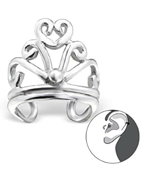 Silber Krone Ohrmanschette
