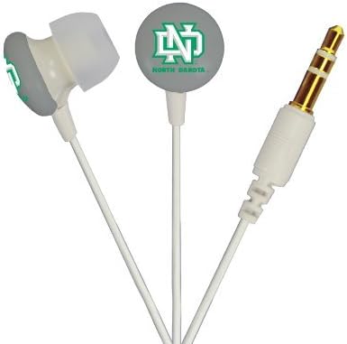 NCAA North Dakota Ignition Earbuds, White