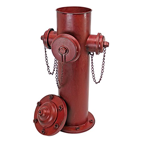 Design Toscano Vintage Metal Fire Hydrant Statue
