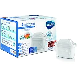 BRITA, Cartouche Filtrante pour Carafe, MAXTRA+ Haute Performance (Nouvelle Formule) - Pack 4