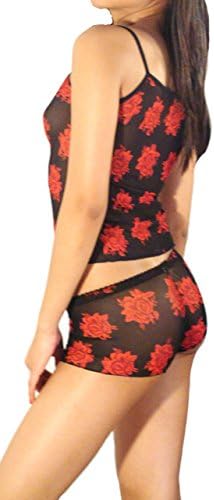 Women's Lingerie Set, Lace Slim Camisole and Knickers Sleepwear Pyjama Set