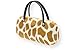 Produktbild Brillenetui Damen mit samtiger Oberfläche wie Fell - auch innen - 4 verschiedene trendige Designs, Farbe:beige braun Giraffe (012)