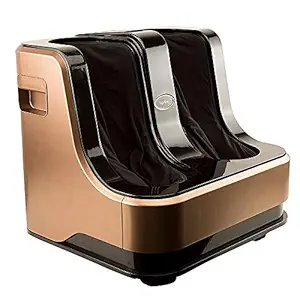 Lifelong LLM99 Foot, Calf and Leg Massager, (With Heat and Vibration), 80W, 4 Motors, Dark?Brown