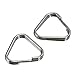 Produktbild Werse 2Pcs Ersatz Metall verchromt Split Ring Kamera Band Dreieck Ringe Haken