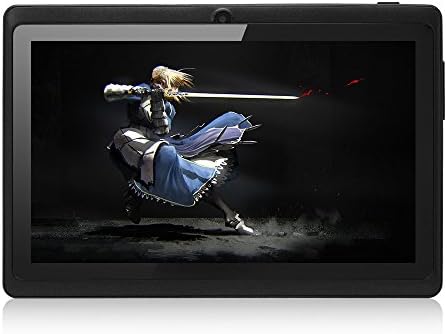 JINYJIA 7 Inches Android 4.4 Kitkat Google Tablet PC Allwinner A33 1.5GHz Quad-Core Dual Cameras Bluetooth WiFi 512MB DDR3 8GB, Black