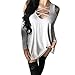 Produktbild DOLDOA Damen bekleidung Damen Oberteile,DOLDOA Einfarbig Schulterfrei Vorne Bandage Langarm T-Shirt Bluse Tops Pullover (EU:40, Grau - Schulterfrei Vorne Bandage Bluse)
