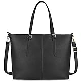 Große Kapazitäts：Die shopper damen groß hat separates gepolstertes Fach für 15,6-Zoll-Laptop, 3 große Hauptfächer, 1 kleine Reißverschlusstasche, 2 offene Wandtaschen und 2 Stift-Taschen. Top Reißverschluss Öffnen und Schließen, um zu verhindern, dass Ihr Laptop und andere Dinge herausfallen.