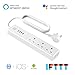 Price comparison product image Meross MSS425E Smart Wi-Fi Surge Protector Multi Plug Sockets with 3 AC Outlets 4 USB Port Smart Power Strip App Remote Control Voice Control Works with Alexa Google Assistant and IFTTT no Hub Required